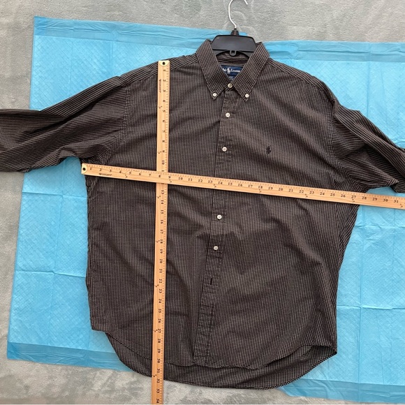 Ralph Lauren Men’s Long Sleeve Shirt Button Down Window Pane Size XL Like New - Picture 6 of 7